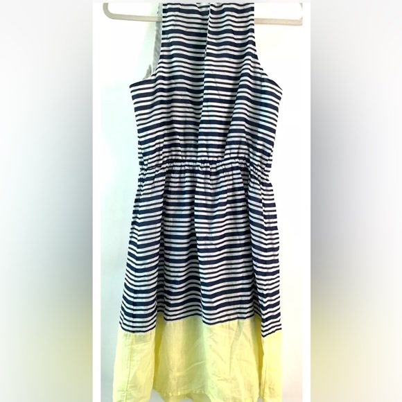 Old Navy Womens Blue, Yellow Striped Sleeveless Dress Size Large petite - Picture 2 of 3